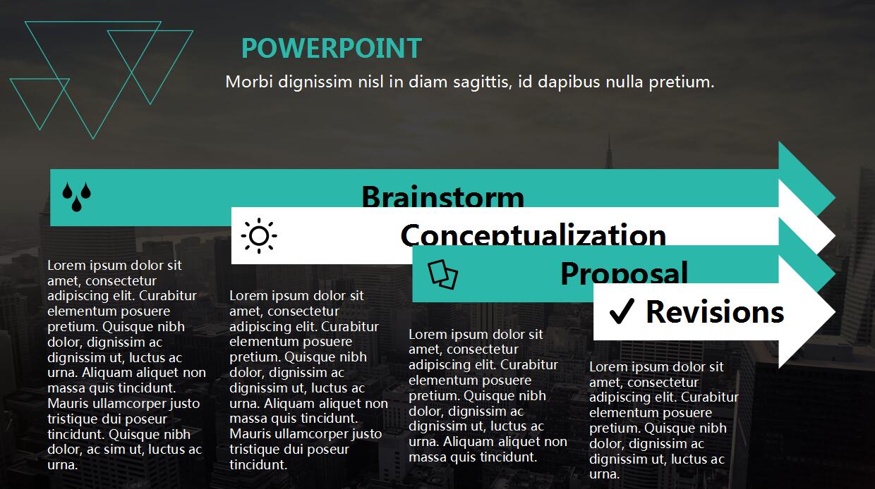 低多边形ios风格工作汇报ppt模板