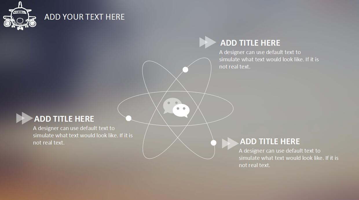 清新文艺ios风格年度工作总结ppt模板