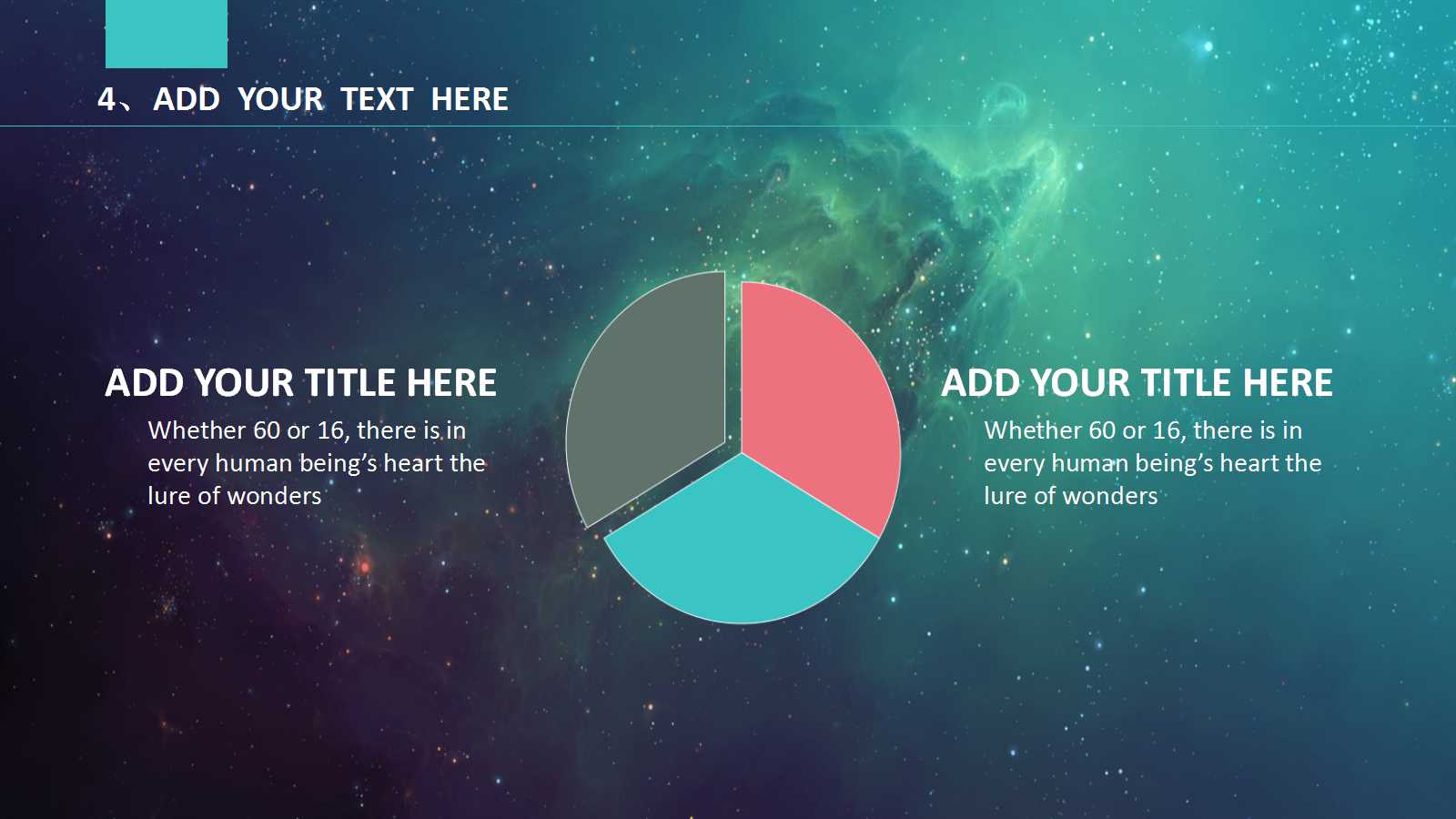 动态的绿色水滴PPT模板