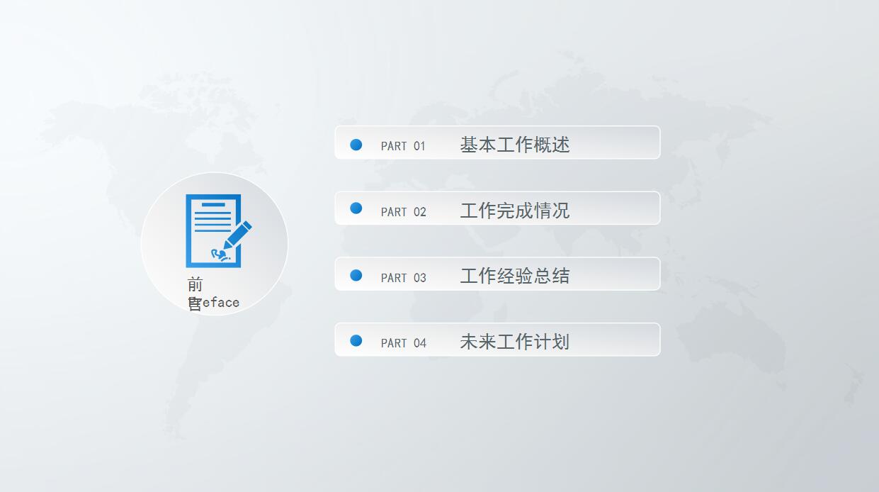 清新微立体工作汇报ppt模板