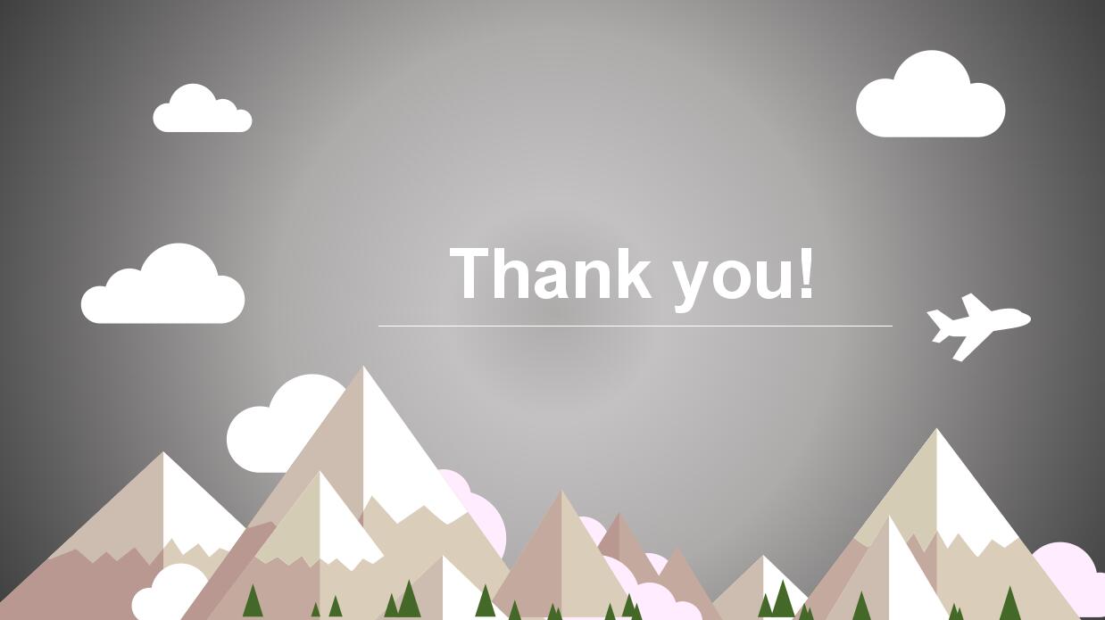 扁平化卡通工作汇报ppt模板