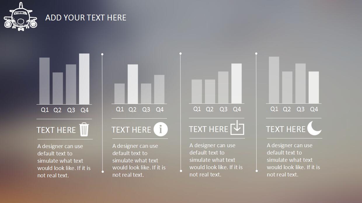 清新文艺ios风格年度工作总结ppt模板
