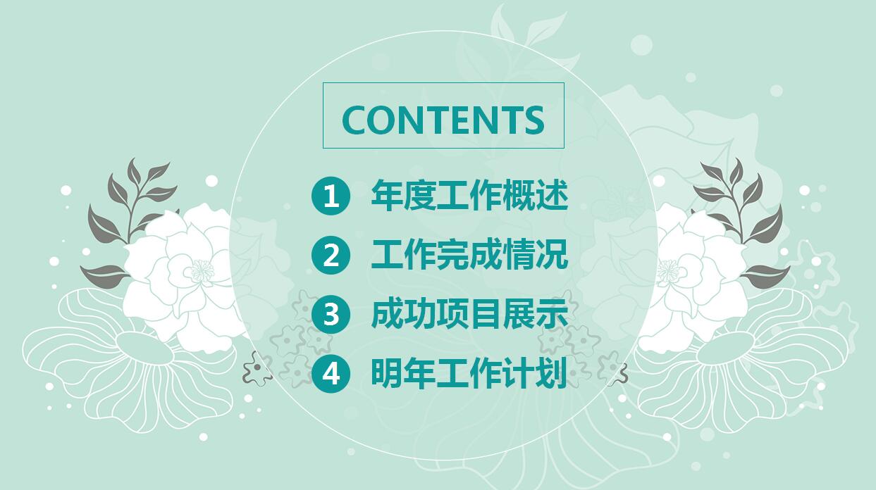 精美时尚年度工作汇报ppt模板