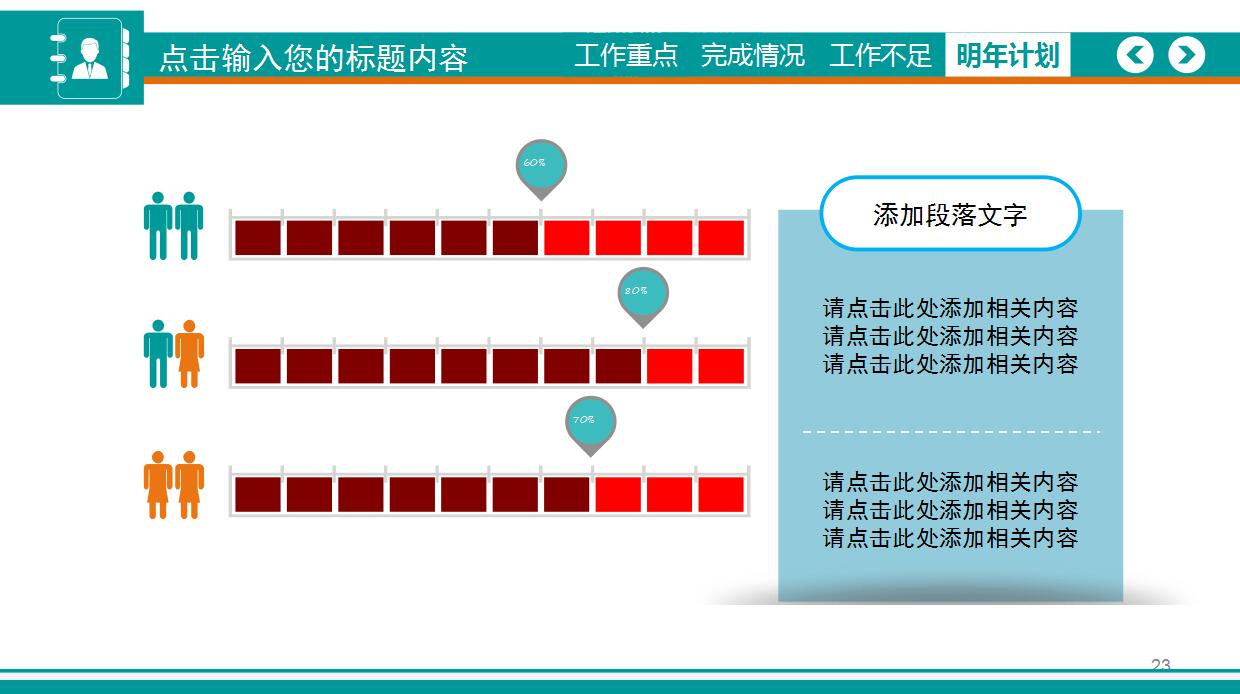 时尚简约个人工作汇报ppt模板