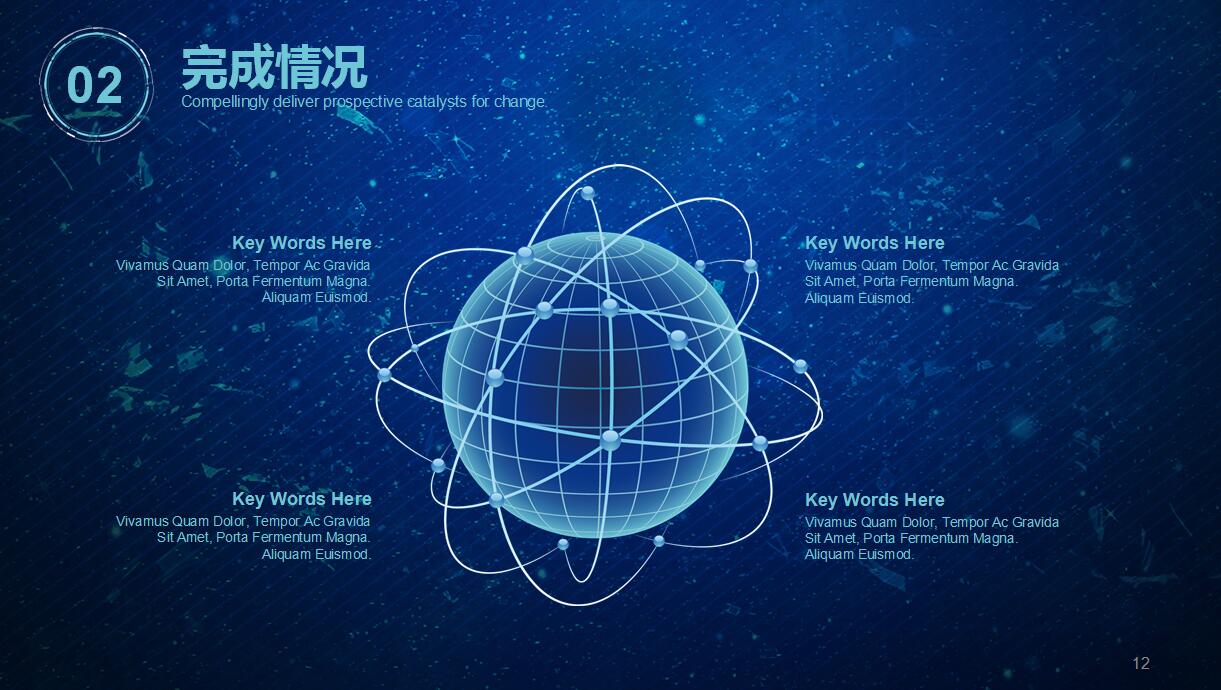 商务科技个人工作汇报ppt模板