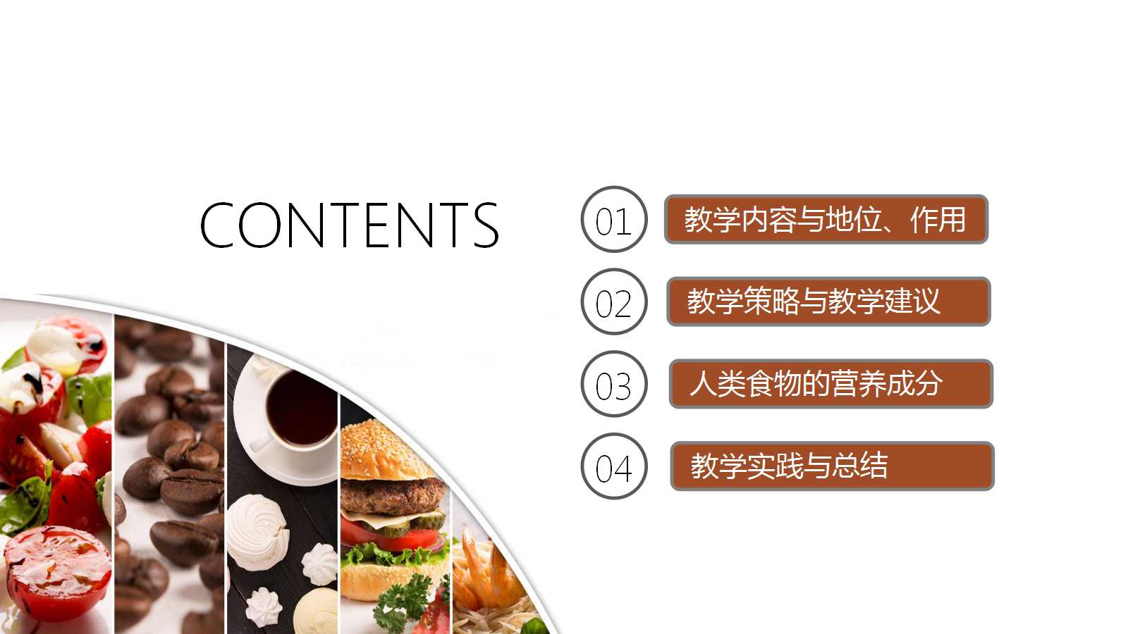 食物肉类ppt模板