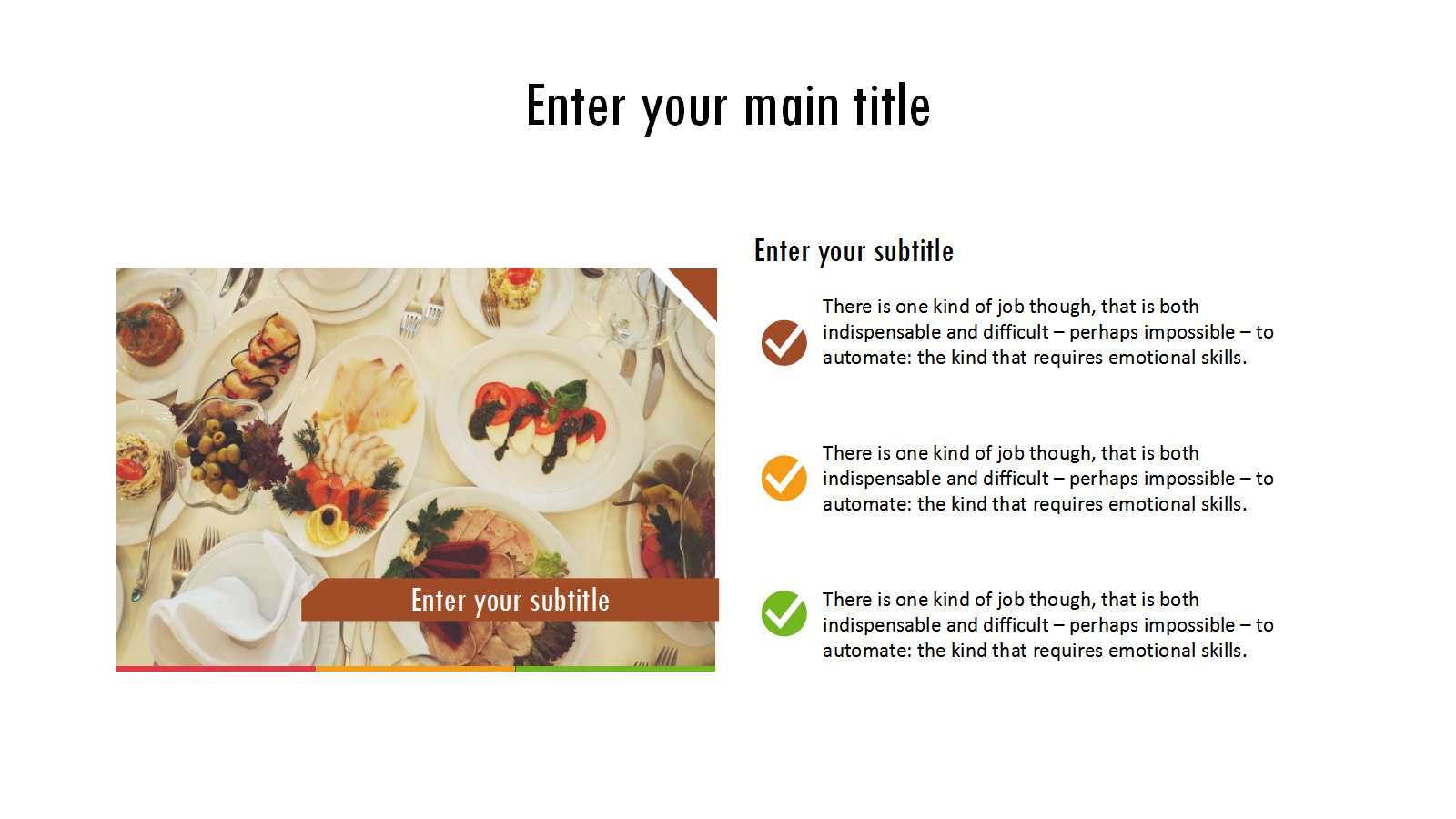 食物肉类ppt模板