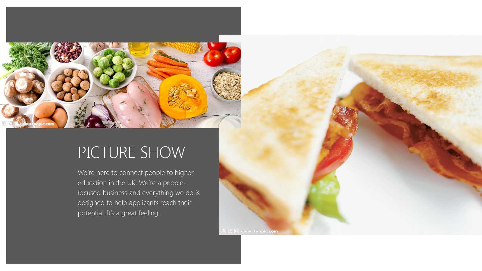 食物肉类ppt模板