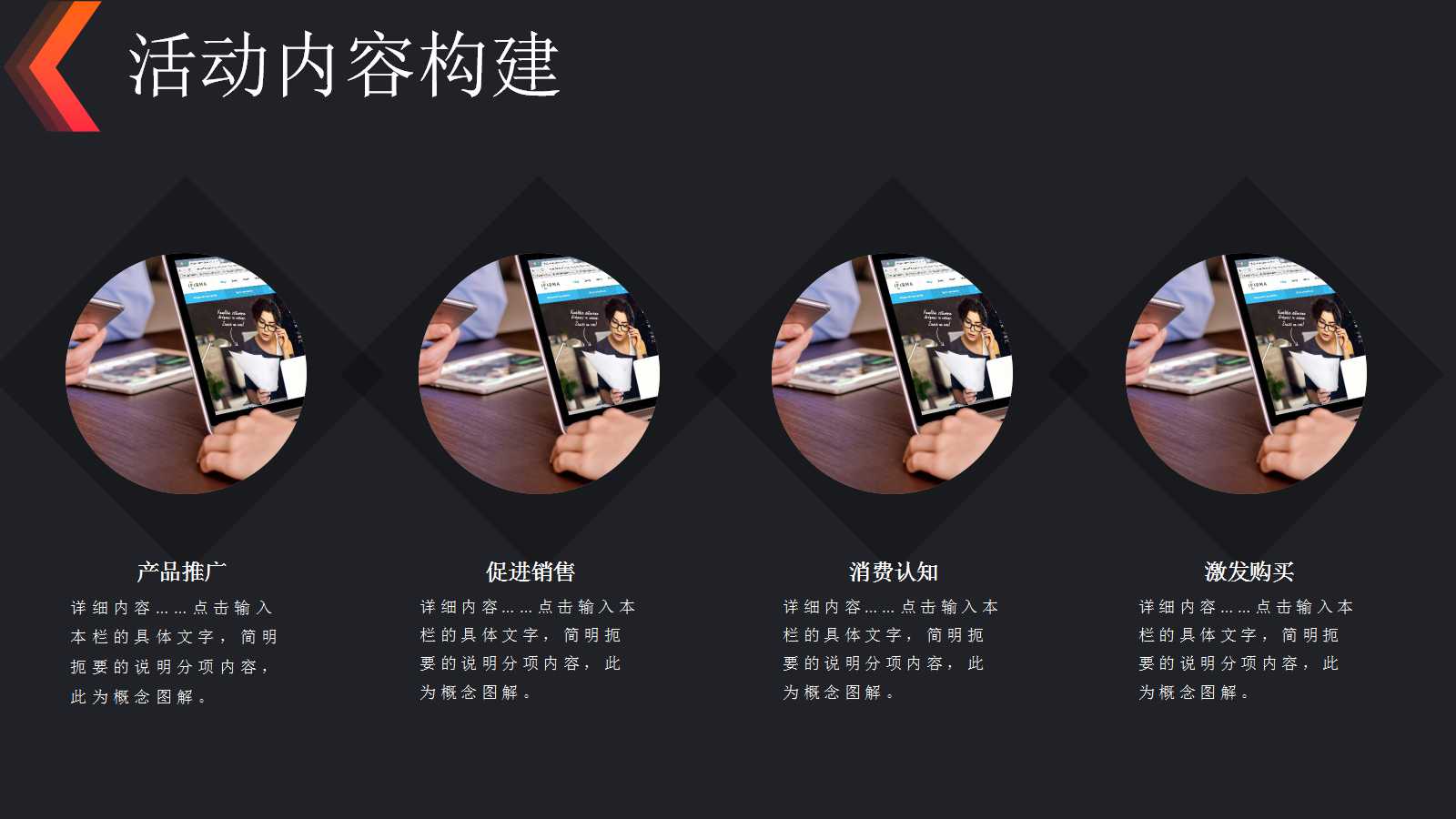 黑色商务营销活动策划ppt模板