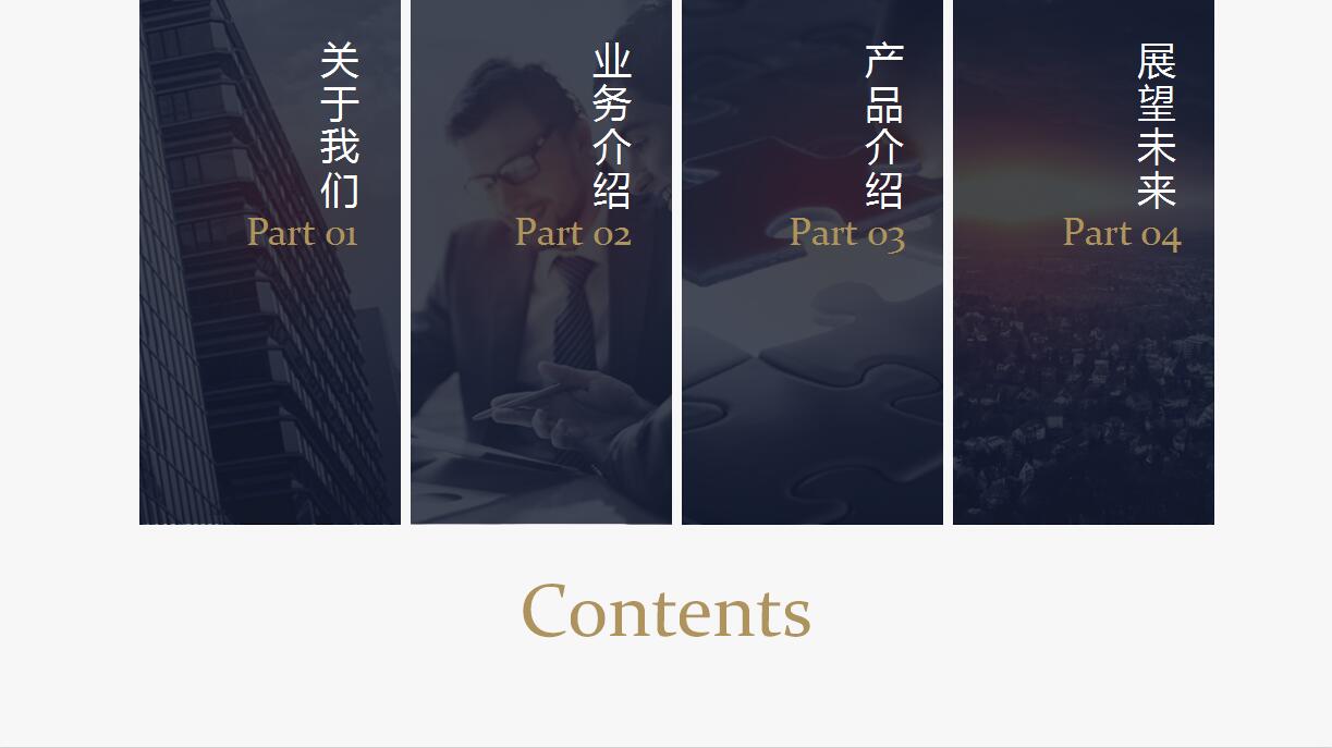 高端商务企业宣传相册ppt模板