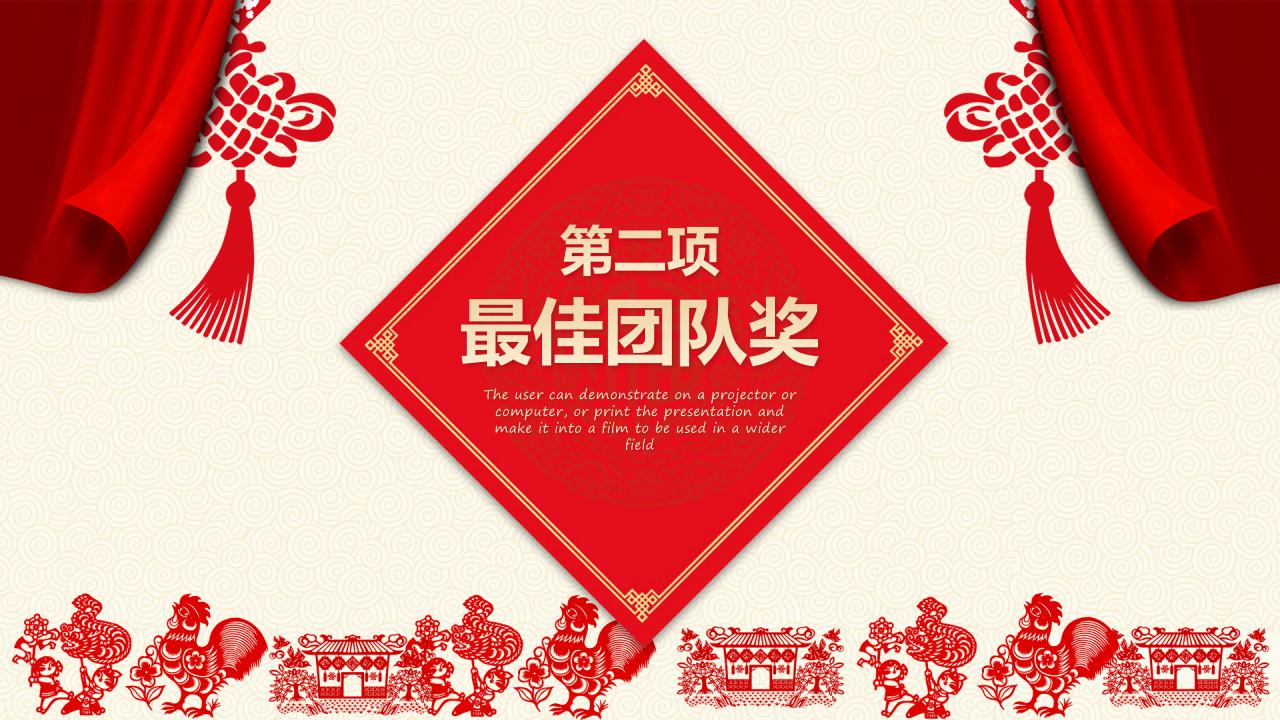 喜庆中国风新年晚会ppt模板