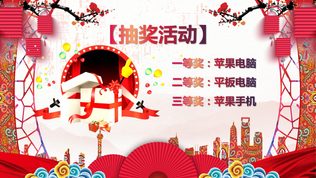 精美时尚新年ppt模板