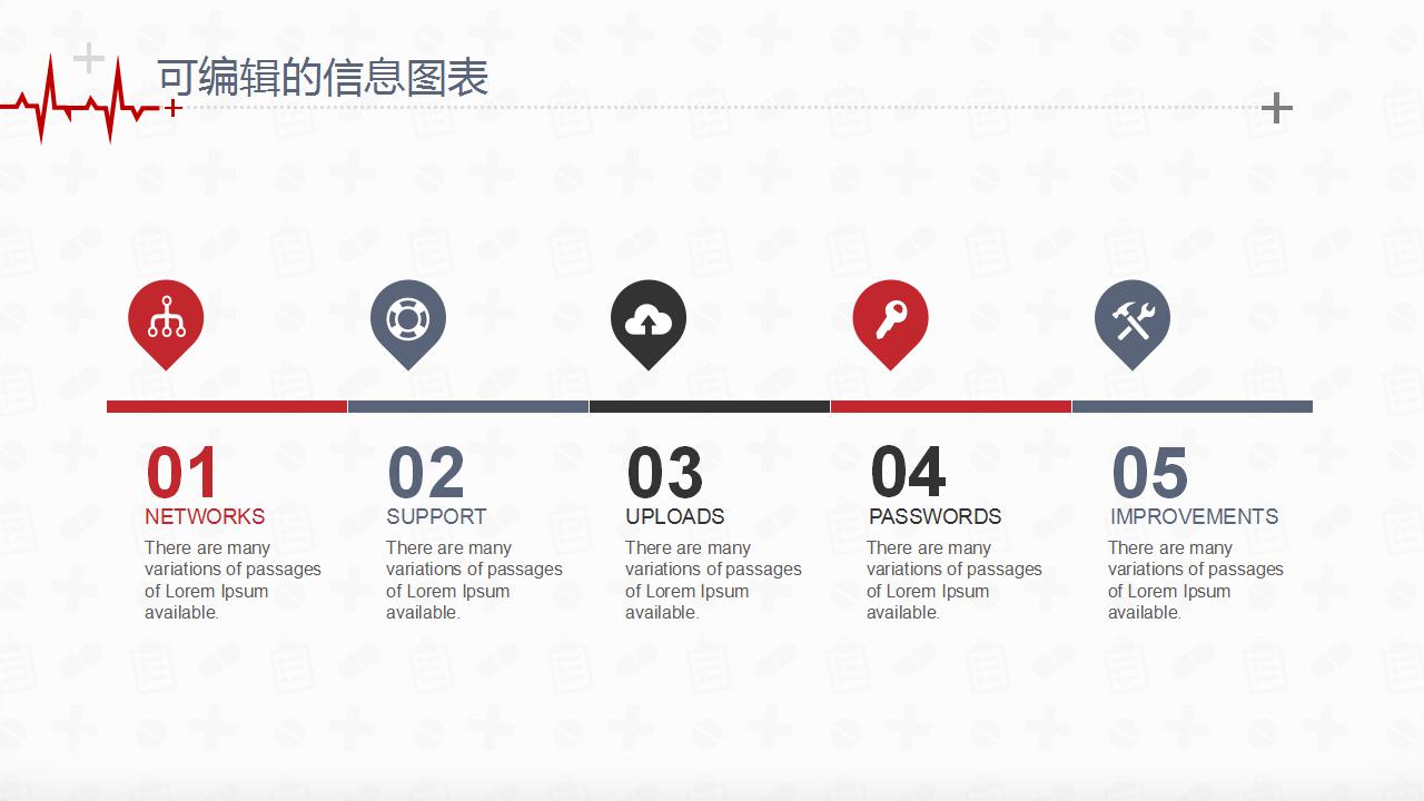 简约创意医院工作总结ppt模板