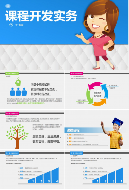 精美简约企业员工培训ppt模板