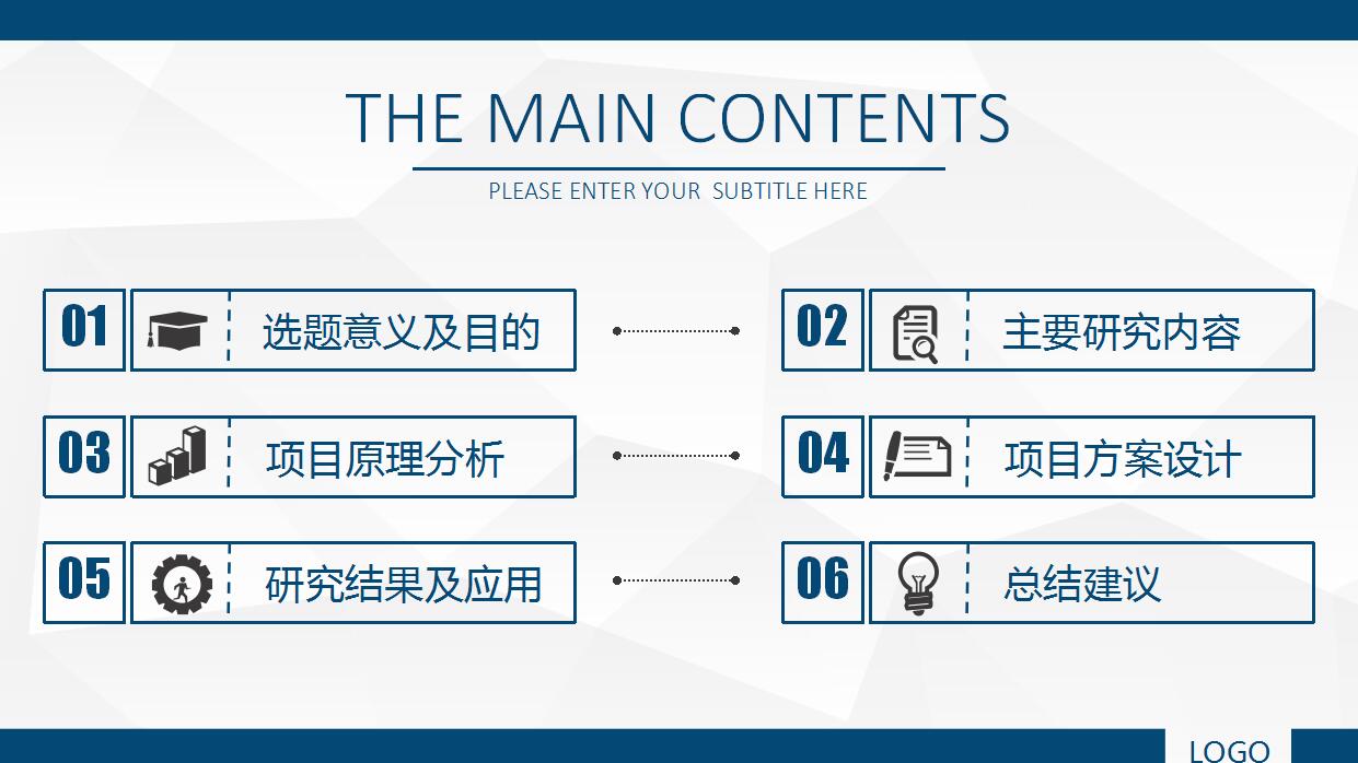 蓝色简约本科论文答辩ppt模板