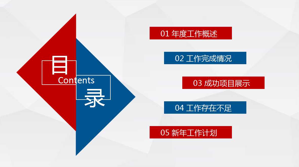简洁精美年度工作总结暨新年计划ppt模板