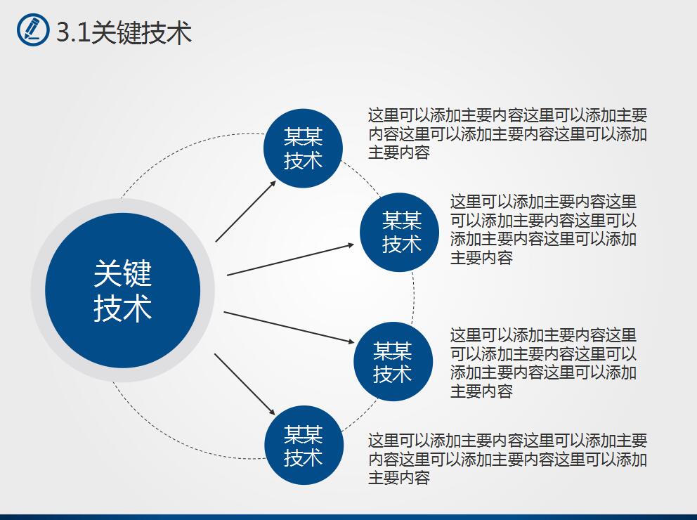 蓝灰简约硕士论文答辩ppt模板