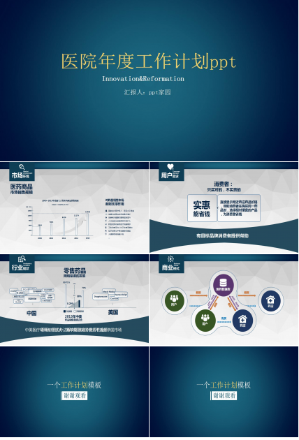 医院年度工作计划ppt模板