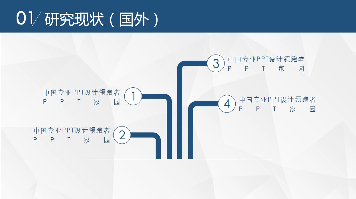蓝色简约硕士毕业论文ppt模板