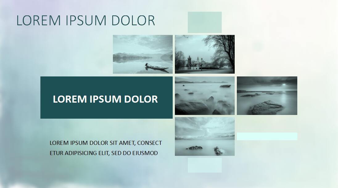 简约竹韵中国风商务演示汇报ppt模板