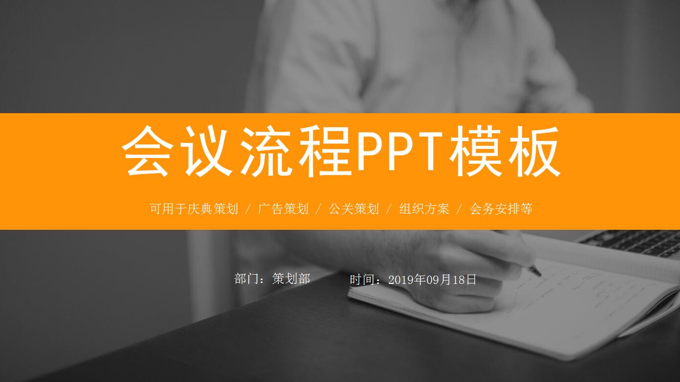 会议流程ppt模板
