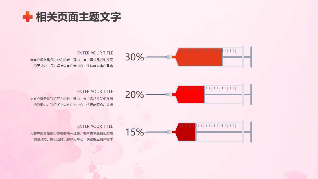 粉色精美护士工作汇报ppt模板