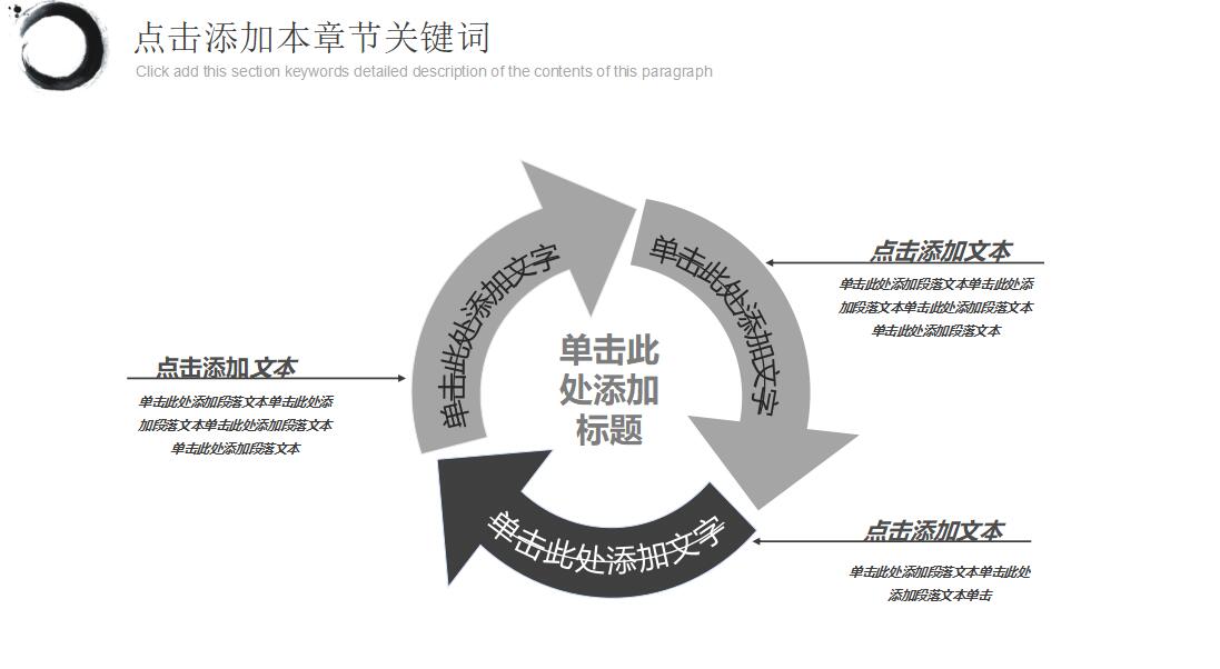 水墨中国风商务汇报ppt模板