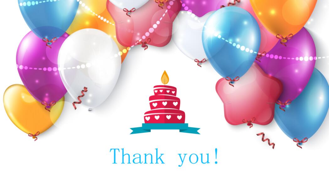 时尚卡通生日贺卡ppt模板