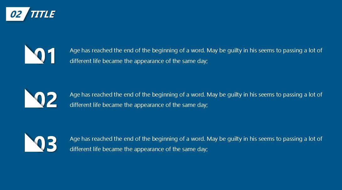 蓝色英文工作计划ppt模板