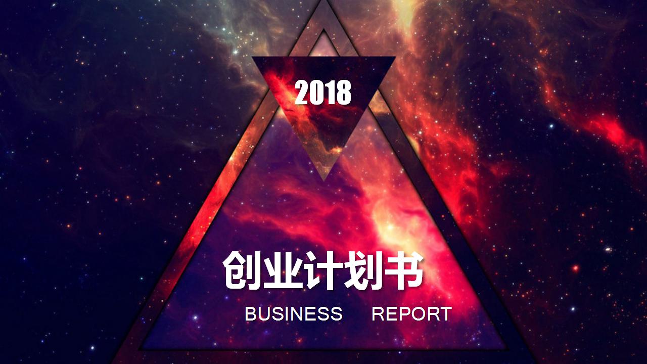 宠物店创业计划书ppt模板_唯美星空