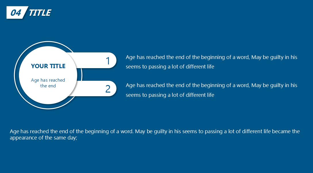 蓝色英文工作计划ppt模板