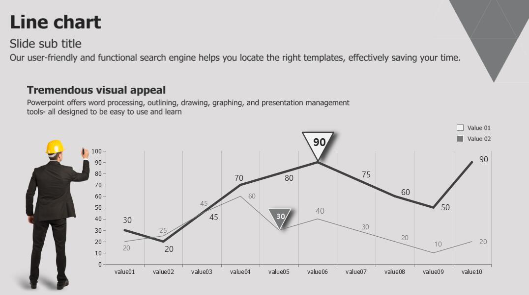简约英文工作汇报ppt模板