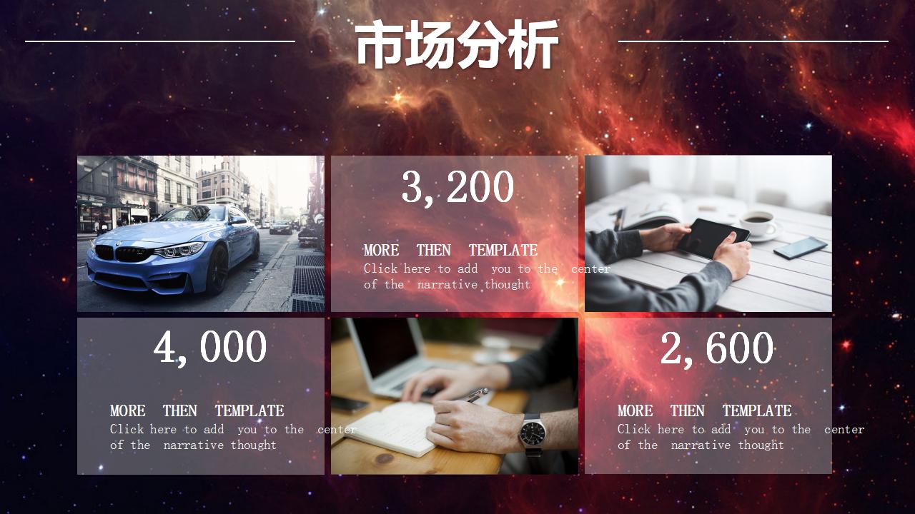 宠物店创业计划书ppt模板_唯美星空