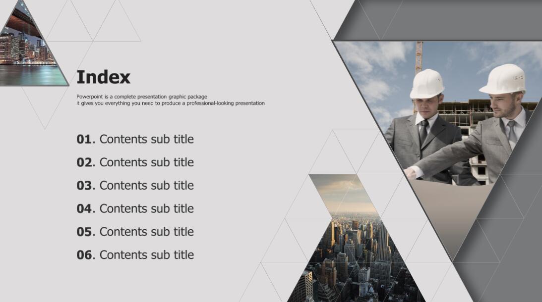 简约英文工作汇报ppt模板