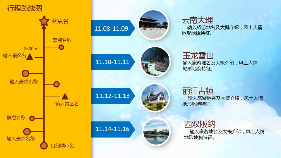 旅游方案ppt模板