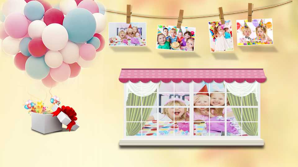 儿童生日ppt动态模板