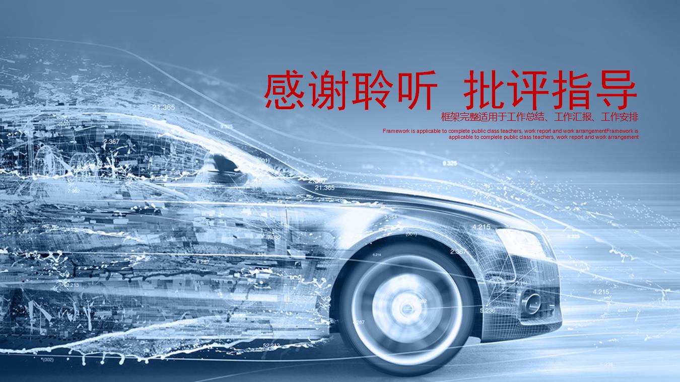 汽车销售会议ppt模板