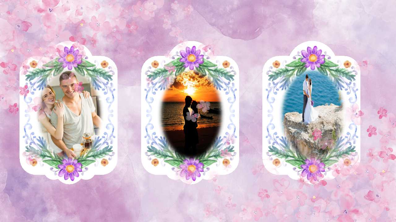 梦幻唯美情人节ppt模板