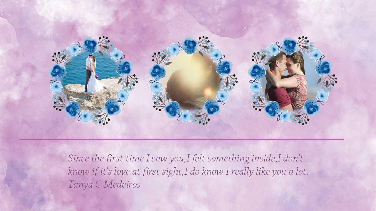 梦幻唯美情人节ppt模板