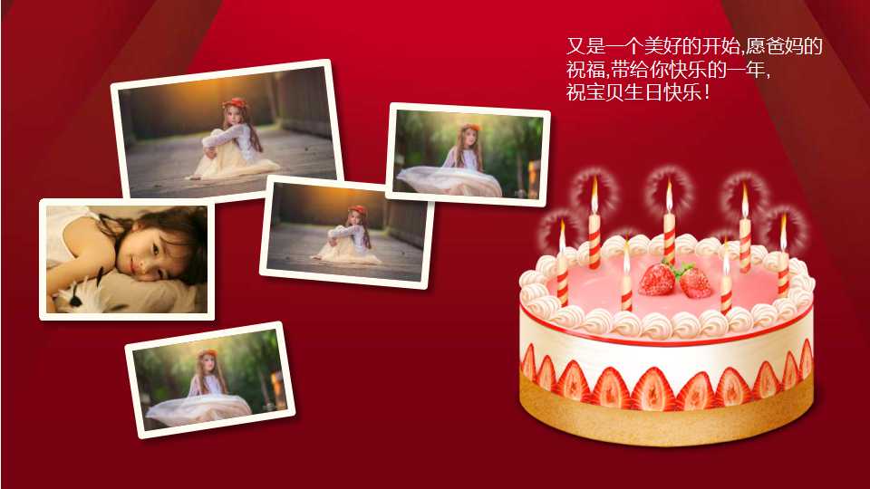 生日快乐ppt动态模板