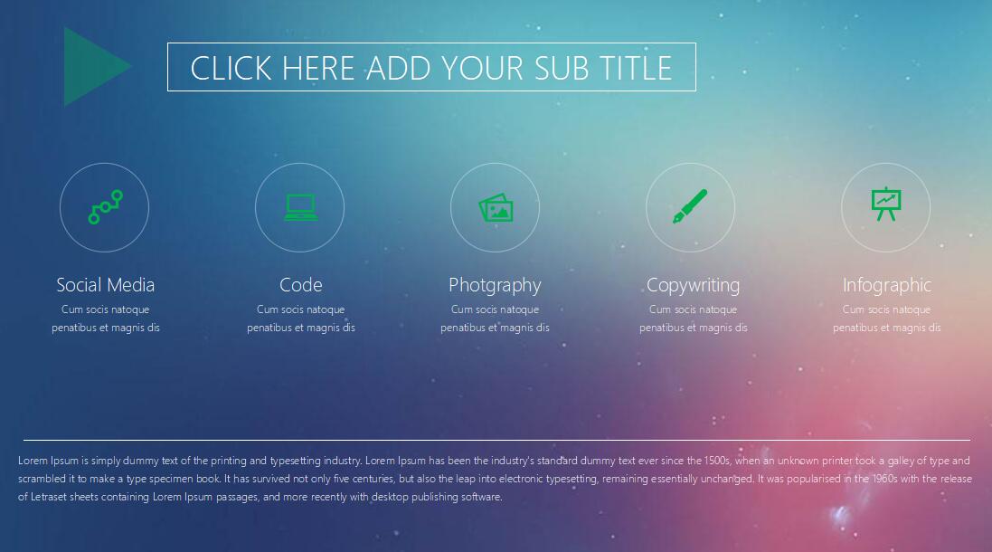 清新时尚ios风格个人工作汇报ppt模板