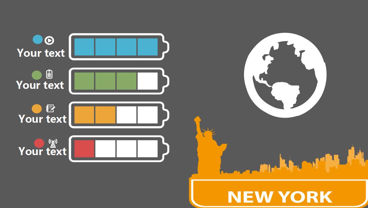 欧美风年终工作汇报商务ppt模板