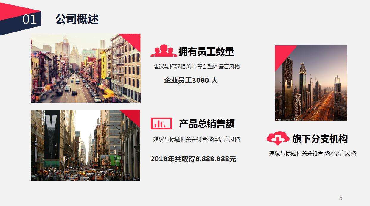 高端大气企业介绍宣传ppt模板