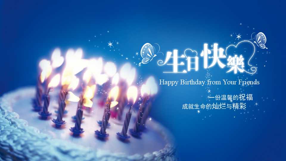 生日快乐动态ppt模板