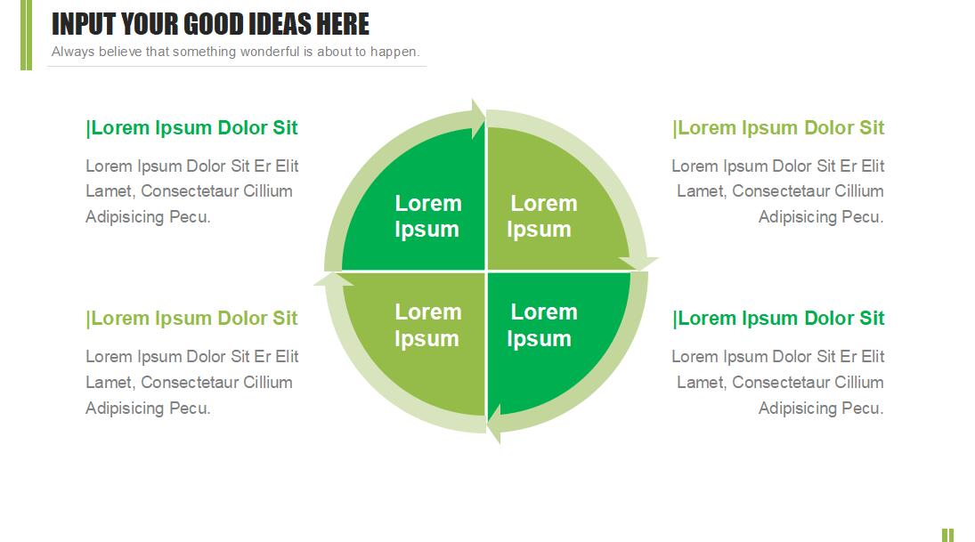 清新时尚商务总结ppt模板