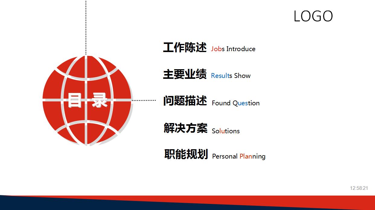 时尚卡通企业员工职业规划ppt模板