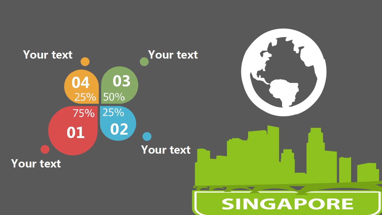 欧美风年终工作汇报商务ppt模板