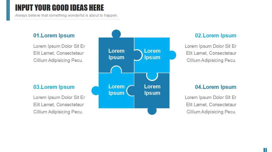 清新时尚商务总结ppt模板