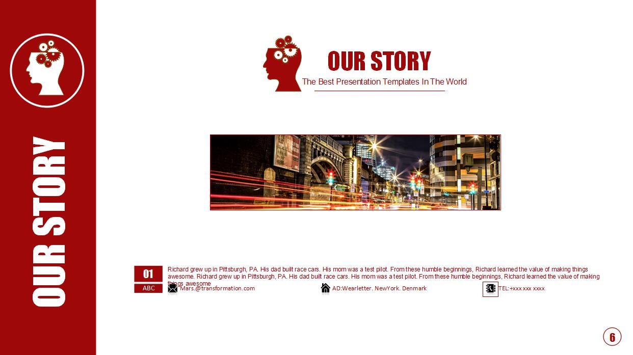 红色大气商务年度工作计划ppt模板