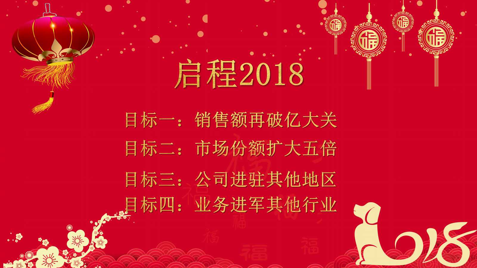 2018庆祝元旦ppt模板